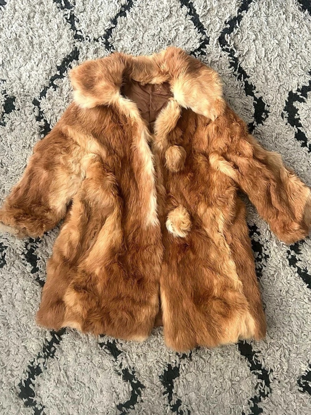 Real Brown Fur Coat